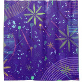 Purple Twilight Party シャワーカーテン (正面)