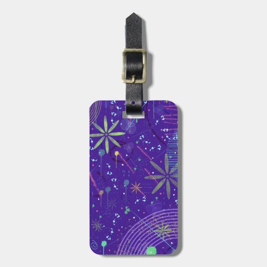 Purple Twilight Party ラゲッジタグ (正面縦)