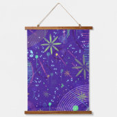 Purple Twilight Party 吊り下げ型タペストリー (正面)