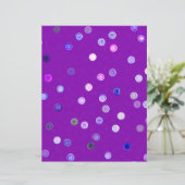 Purple Twisty Polka Dot Spiral 2-Sided Scrap Paper (スタンド正面)