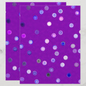 Purple Twisty Polka Dot Spiral 2-Sided Scrap Paper (正面/裏面)