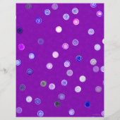Purple Twisty Polka Dot Spiral 2-Sided Scrap Paper (裏面)