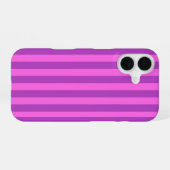 Purple Two Tone Stripes  iPhone 16ケース (裏面横)