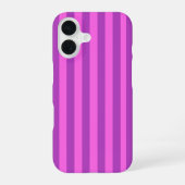 Purple Two Tone Stripes  iPhone 16ケース (裏面)