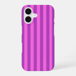 Purple Two Tone Stripes iPhone 16ケース