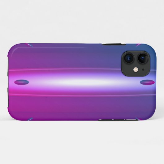 Purple UFO Metallic-like Case-Mate iPhoneケース (裏面(横))