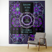 Purple umbrella & hearts .7 タペストリー (インサイチュ)