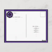 Purple umbrella & hearts.7 ポストカード (裏面)