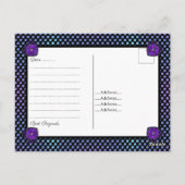 Purple umbrella & Hearts .7 ポストカード (裏面)