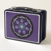 Purple umbrella & hearts .7 メタルランチボックス (裏面)