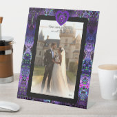 Purple umbrella & hearts.7 台座サイン (インサイチュ)