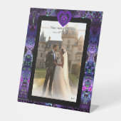 Purple umbrella & hearts.7 台座サイン (正面)