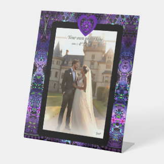 Purple umbrella & hearts.7 台座サイン