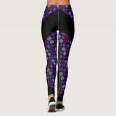 purple umbrella & hearts.7 Leggings レギンス (裏面)
