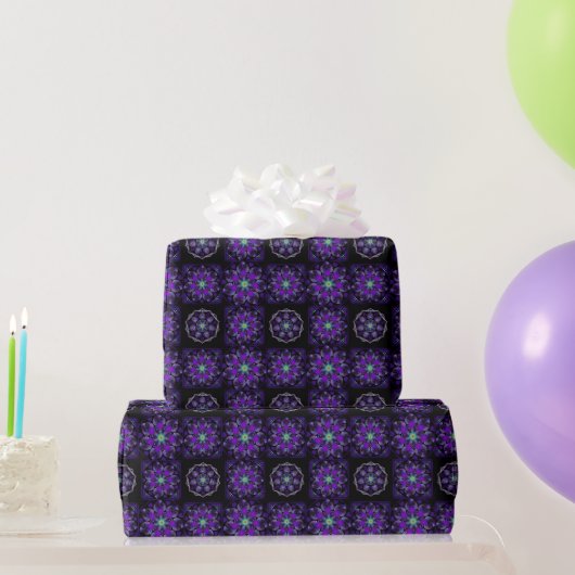 Purple umbrella & hearts .7 wrapping paper ラッピングペーパー (パーティーギフト)