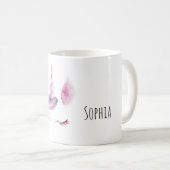 Purple Unicorn コーヒーマグカップ (正面右)