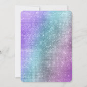 Purple Unicorn Glitter 招待状 (裏面)