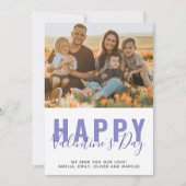 Purple Valentine's Day家族写真 シーズンカード (正面)