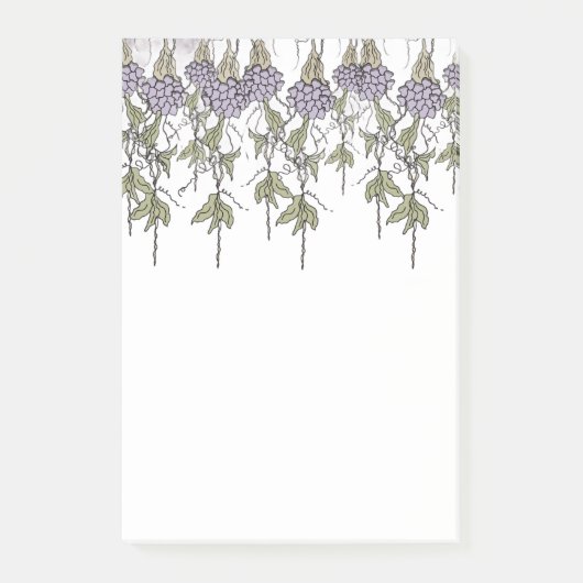 Purple Vines Notepad ポストイット (正面)