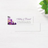 Purple Violetの結婚Webサイト挿入カード (デスク)