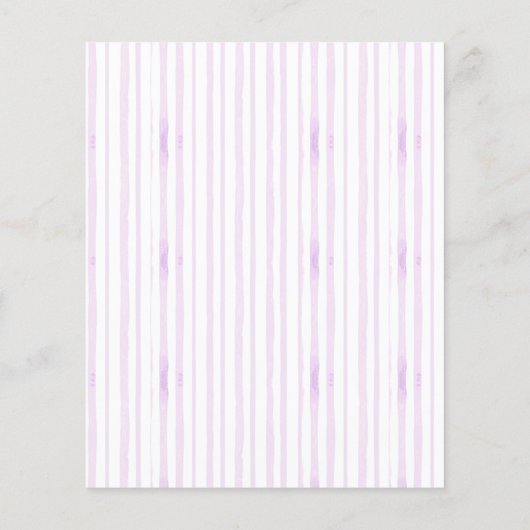 Purple | Violet Floral 80th Birthday Invitation (裏面)