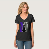 Purple Violin Retro Girls Text Violinist Quotes Wo Tシャツ (正面フル)
