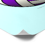 Purple Volleyball ポスター (角)