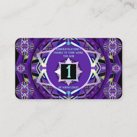 Purple W3賞 名刺 (正面)