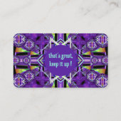 Purple W3賞 名刺 (裏面)