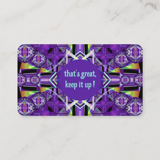 Purple W3賞 名刺 (裏面)