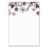 Purple Waterカラーフローラ結婚のエンクロージャカード テーブルナンバー (裏面)