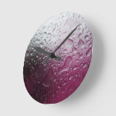 purple water ラウンド壁時計 (傾斜)