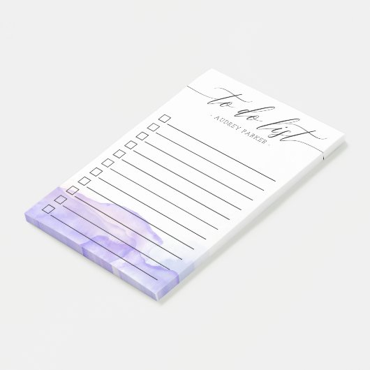 Purple Water Colorチェックボックスをオンにして一覧を表示 ポストイット (アングル)