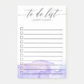 Purple Water Colorチェックボックスをオンにして一覧を表示 ポストイット (正面)