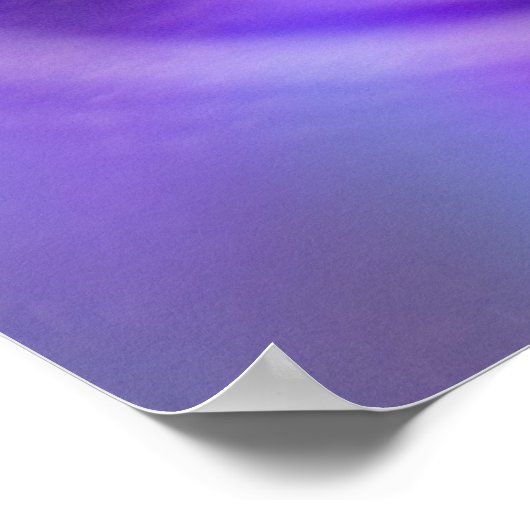 Purple Water Drop Poster ポスター (角)