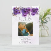 Purple Watercolor Chrysanthemum セーブザデート (スタンド正面)