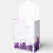 Purple Watercolor Chrysanthemum Birthday フェイバーボックス (見開き)