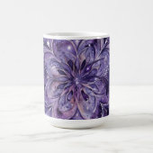 Purple Watercolor Floral Mandala コーヒーマグカップ (中央)