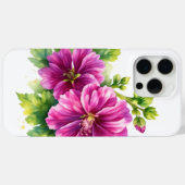Purple Watercolor Flower Illustration  Case-Mate iPhoneケース (裏面 (横))