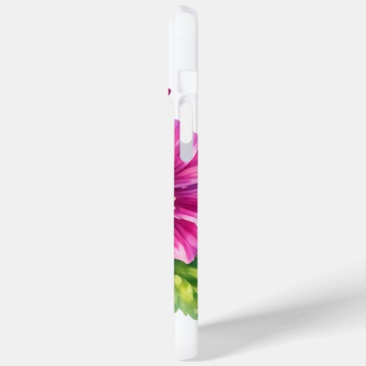 Purple Watercolor Flower Illustration Case-Mate iPhoneケース (裏面 / 左)