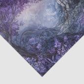 Purple Watercolor Gothic Indigo Spire Castle 薄葉紙 (詳細)