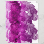 Purple watercolor stains soft pastel scrapbook  (正面/裏面)