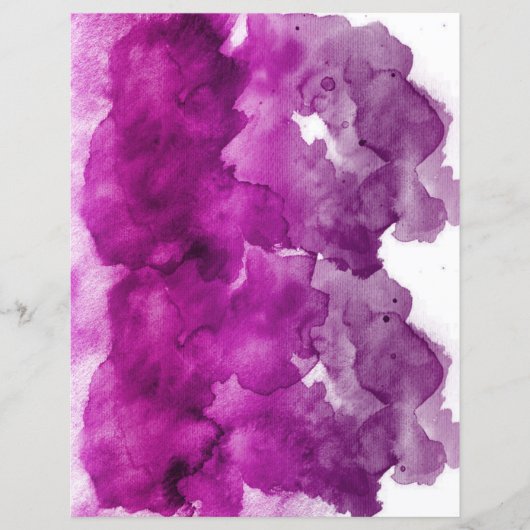 Purple watercolor stains soft pastel scrapbook  (正面)