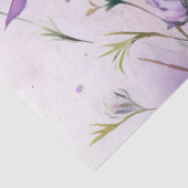 Purple Watercolor Wildflowers 薄葉紙 (詳細)