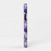 Purple Watercolor with Florals Case-Mate iPhoneケース (裏面/右)