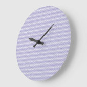 Purple Wave Pattern Wall clock ラージ壁時計 (傾斜)