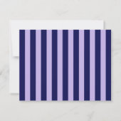 Purple Wavy Frame Note Card with Striped Back 招待状 (裏面)