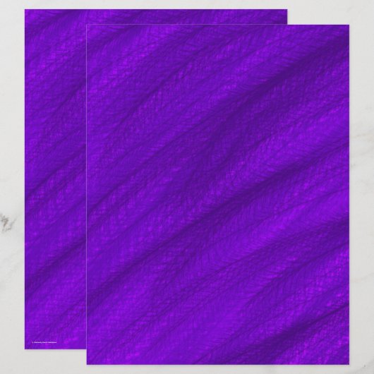 Purple Wheat Field Scrapbook Paper 2-Sided Page (正面/裏面)
