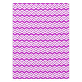 Purple White Chevron Zigzag Pattern Design  テーブルクロス (正面)