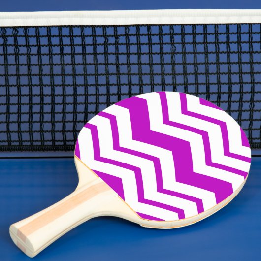 Purple White Chevron Zigzag Pattern Design  卓球ラケット (インサイチュ)